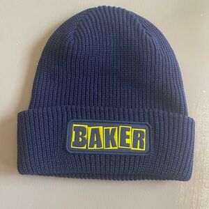 Baker skateboards logo Beanie navy/yellow